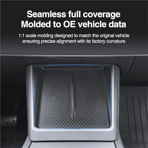 Universal Non-Slip Wireless Charging Silicone Pad, Central Control Charger Protector Mat
