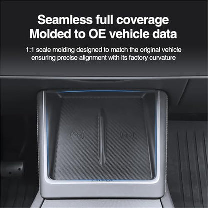 Universal Non-Slip Wireless Charging Silicone Pad, Central Control Charger Protector Mat