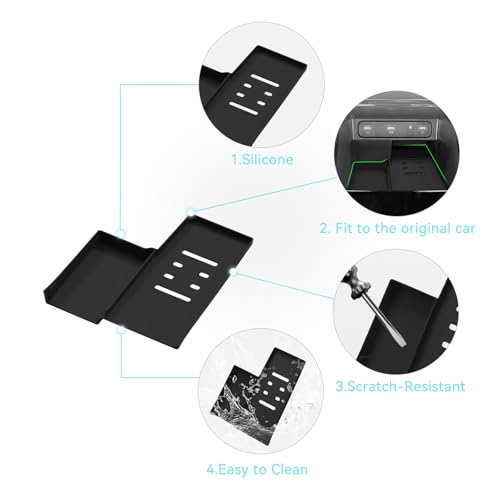 smabee Wireless Charging Protective Mat for Kia Sorento 2021-2026 - size: Wireless Charging Protective Mat