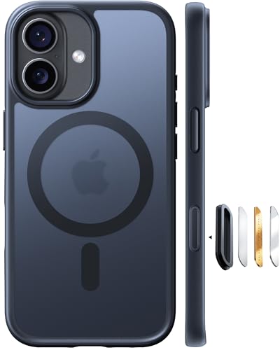 TORRAS Magnetic Shockproof for iPhone 17 case with Camera Control, [12FT Military Grade Drop Protection][Fit for MagSafe], Slim Translucent Anti-Fingerprint & Soft Touch Case for iPhone 17, Black - color: Black, size: iPhone 17 2025