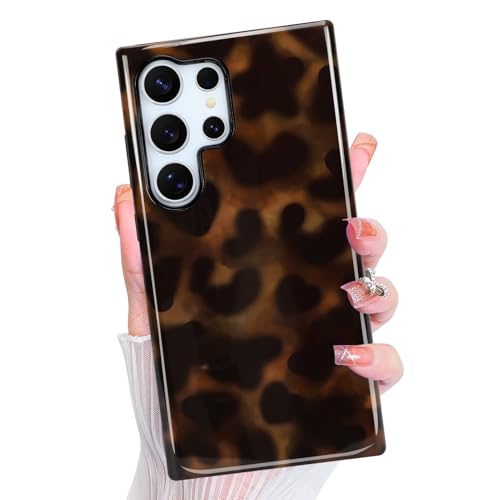 Magnetic for Samsung Galaxy S23 Ultra Case Cute Aesthetic, Amber Leopard | Dual Layers Protection Design, Compatible with Magsafe, Sturdy Shockproof Protective Phone Cover - color: Amber Leopard, size: for Samsung Galaxy S23 Ultra