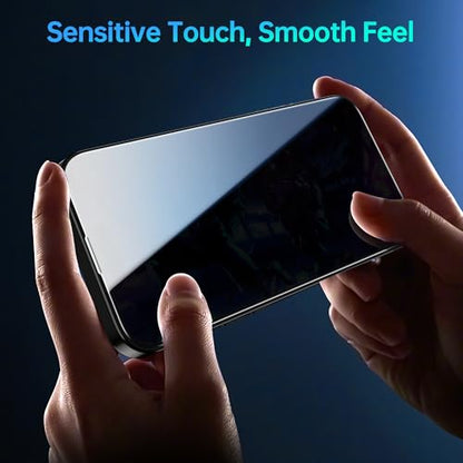 2 Pack for iPhone 16 Pro Max Privacy Screen Protector 6.9 inch, [Military Grade Shatterproof] 9H Tempered Glass Protective Film, Fast & Easy Installation, Auto Alignment, Auto Dust-Elimination - size: iPhone 16 Pro Max