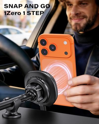 1Zero for Magsafe Car Mount Charger, 15W Fast Charging for Windshield