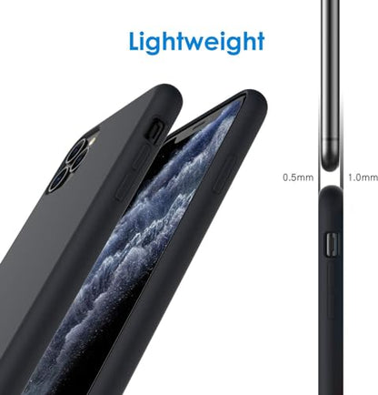 LRK Ultra Thin Black Case Compatible with iPhone 11 Pro Max: Slim, Soft and Flexible (NOT Hard) [Matte Finish] Protective Black Phone Cover for iPhone 11 Pro Max, 6.5 Inch - Matte Black - size: iPhone 11 Pro Max
