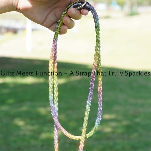 Clip and Go Strap for Phone with Wallet Crossbody, Bling Crystal Phone Strap Crossbody for Hands-Free Style - color: Color Block