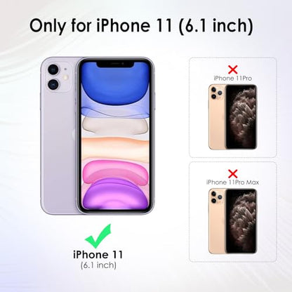 TENOC Phone Case Compatible with iPhone 11, Aesthetic Case Clear Cute Cover for Girls Women with Design - color: Clear Aesthetic, size: iPhone 11