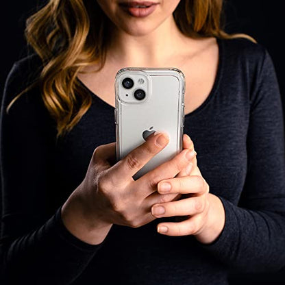 Speck Clear iPhone 14 & iPhone 13 Case - Drop Protection, Scratch Resistant & Anti-Yellowing Dual Layer Case for iPhone 14 & iPhone 13 Case for 6.1 inch Model - GemShell - color: Clear/Clear