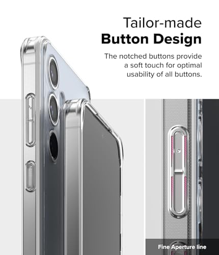 Ringke for Samsung Galaxy S24 FE Case [Fusion Matte Clear] | Oil & Dirt Resistant, Anti-Fingerprint Technology Prevents Oily Smudges, Frosted Coating Feels Velvety Soft - size: Galaxy S24 FE