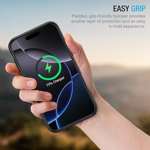 Battery Case for iPhone 16 Pro, 10000mAh Portable Protective Wireless Charging Case Support Carplay Compatible with iPhone 16 Pro (6.3 inch) Rechargeable Extended Battery Charger Case (Black) - size: iPhone 16 Pro