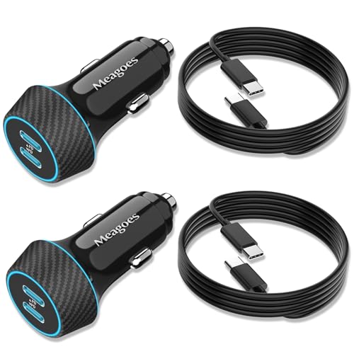 2 Pack 90W USB C Car Charger Super Fast Charge for iPhone/Samsung-5ft Cable - size: 5 ft