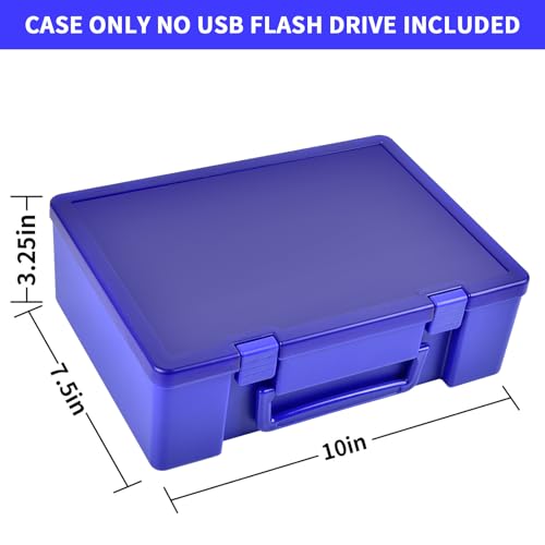 FULLCASE USB Flash Drive Case for SanDisk,for Samsung,for PNY,104-Slot - color: Blue
