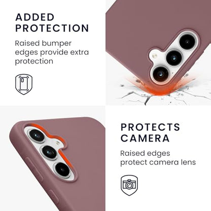 kwmobile Case Compatible with Samsung Galaxy A55 5G Case - Soft Slim Protective TPU Silicone Cover - Grape Purple - color: grape purple, size: Galaxy A55 5G