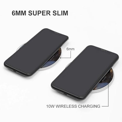 Otter Playing in The Water Wireless Charger Qi-Certified Fast Wireless Charging Pad with USB Cable Portable Charging Station Slim Charger Mat for Most Wireless Charging Smartphones