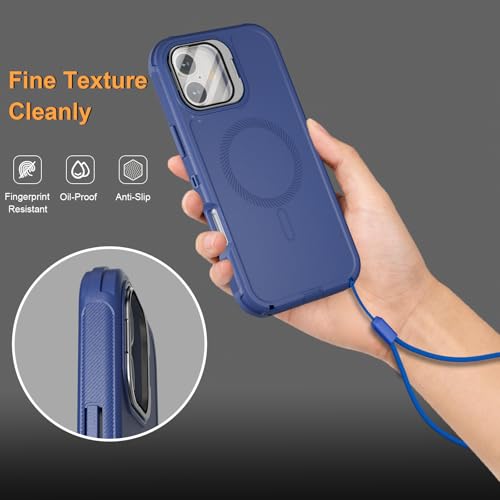 Follaroma for iPhone 16 Plus Case,Magnetic,Heavy Duty Case,6.7'',Navy - color: Navy, size: iPhone 16 Plus 6.7''