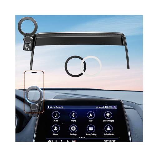 Car Phone Holder for Cadillac CT5 2024 2023 2022 2021 2020 (Only for 10-Inch Screen) 360° Rotation Magnetic Cell Phone Mount, Compatible with Magsafe, Does Not Affect Air Vent - size: Fit for 2020-2024 CT5, 10-Inch