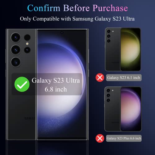 LYWHL 2 Pack for Samsung Galaxy S23 Ultra Privacy Screen Protector [Not Glass], Anti-Spy Full Adhesive Flexible Film for Galaxy S23 Ultra 6.8”, Compatible Fingerprint - Black - size: Samsung Galaxy S23 Ultra
