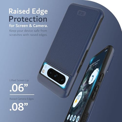 TUDIA MergeGrip [Magsafe Compatible] Designed for Google Pixel 8 Pro Case (2023) - Dual Layer [Military Grade] Shockproof Slim Rugged Tough Heavy Duty Phone Cases - Indigo Blue - color: Indigo Blue, size: Magnetic Pixel 8 Pro