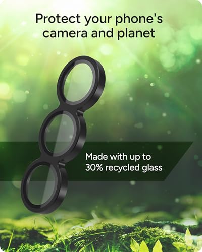 ZAGG Glass Elite Anti-Reflective Samsung Galaxy Z Fold7 Camera Lens Protector – Anti-Glare Technology, Maximum Impact & Scratch Resistance, InvisibleShield, Smudge-Free Surface, Recycled Materials - color: Black, size: Samsung Galaxy Z Fold7