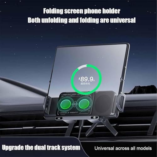 2024 High Intelligent Mobile Phone/Pad Holder, Wireless Car Charger Fast Charging Holder for All Smart Phones (Silver) - color: Silver