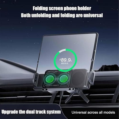 2024 High Intelligent Mobile Phone/Pad Holder, Wireless Car Charger Fast Charging Holder for All Smart Phones (Silver) - color: Silver