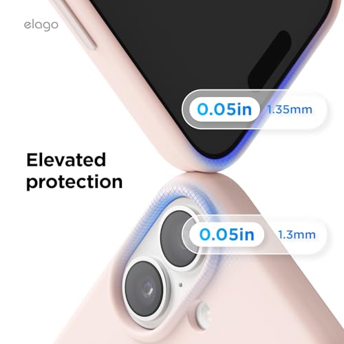 elago Premium Magnetic Silicone Case for iPhone 17 | Compatible with MagSafe, Liquid Silicone Material, Protection, Shockproof, Slim Phone (Lovely Pink) - color: Lovely Pink, size: iPhone 17