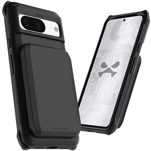 Ghostek Exec Google Pixel 8 Wallet Case, Detachable Magnetic Credit Card Holder, Kickstand, Compatible with Wireless Charging (6.2 Inch, Black) - color: Black, size: Pixel 8