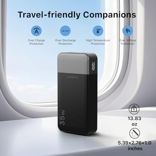 JUOVI Power Bank 35W 10000mAh Portable Charger Fast Charging - color: Green