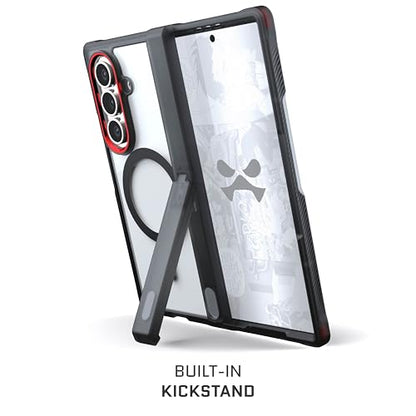 Ghostek Covert Clear Galaxy Z Fold7 Case with Built-in Kickstand, MagSafe and Full Hinge Protection Designed for 2025 Samsung Galaxy Fold 7 (8") (Smoke) - color: Smoke, size: Galaxy Z Fold 7