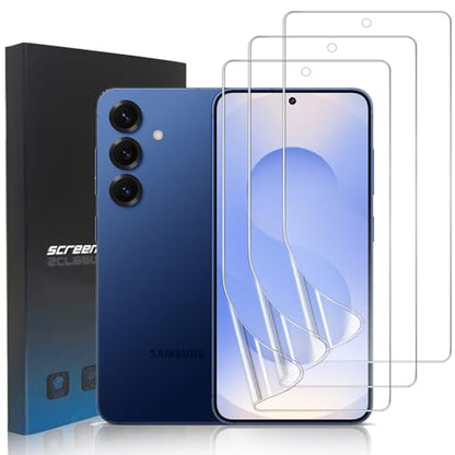 3 Pack Soft TPU Screen Protector for Samsung Galaxy S25 5G 6.2 inch - size: Samsung Galaxy S25