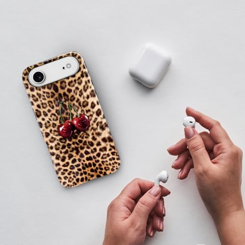 Compatible with iPhone 17 Air,Anti-Scratch Glossy Case Cover,Cherry Leopard Animal Cheetah - color: Cherry Leopard Animal Cheetah, size: IPhone 17 Air