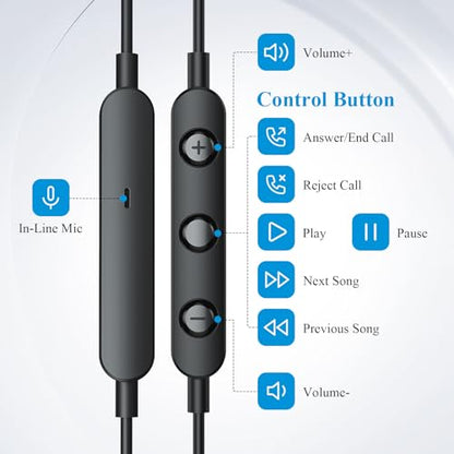 ACANDYA MFi-Certified Lighting Earbuds for iPhone 14 13 12 11 Pro Max Black - color: Black