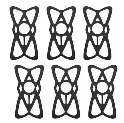 Motorcycle Phone Mount Girp Tether Non-Slip Silicone Security Universal Bike Replacement Straps Holders Security Bands Elastic X Web Mount Grip for Motorcycle Bicycle Scooter, 6 Packs