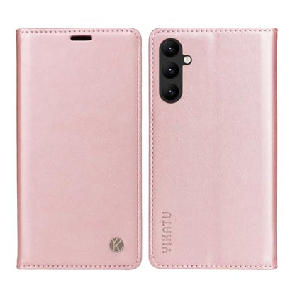 Compatible with Samsung Galaxy A25 Wallet Case PU Leather Flip Folio Case with Card Holder Magnetic Closure Shockproof Protective Phone Cover Rose Gold - color: Rose Gold, size: Samsung A25