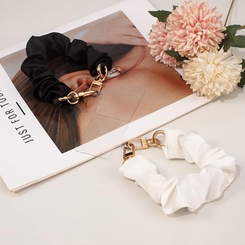 Phone Wrist Strap, Scrunchie Phone Lanyard with Tether Tab,Anti-Drop Hands-Free Wrist Strap (H) - color: H