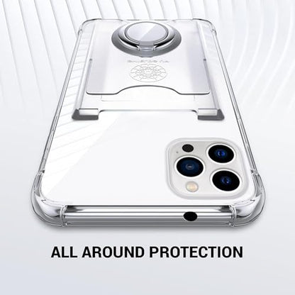 Shields Up for iPhone 12 Pro Max Case with Card Holder Stand, 6.7", Clear - color: Clear, size: iPhone 12 Pro Max