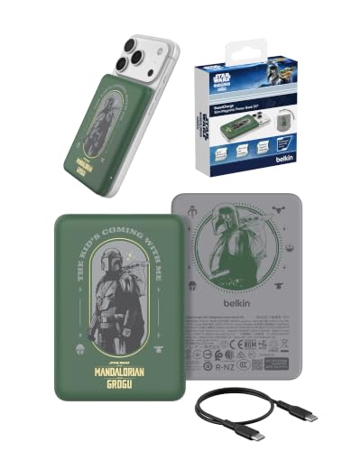 Belkin Disney Mandalorian and Grogu, Magnetic Power Bank 5000mAh Charger