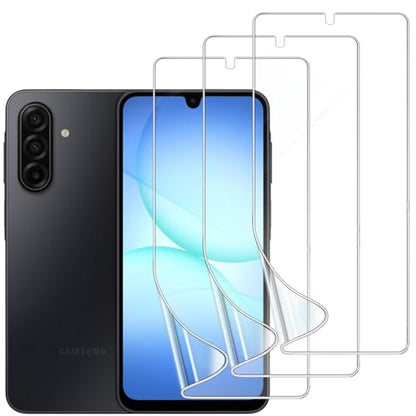3 Pack Screen Protector Compatible for Samsung Galaxy A17 6.7 Inch, HD Clear Flexible Soft TPU Hydrogel Film for Samsung Galaxy A17 - Support Fingerprint Unlock, High Sensitivity - size: Samsung Galaxy A17