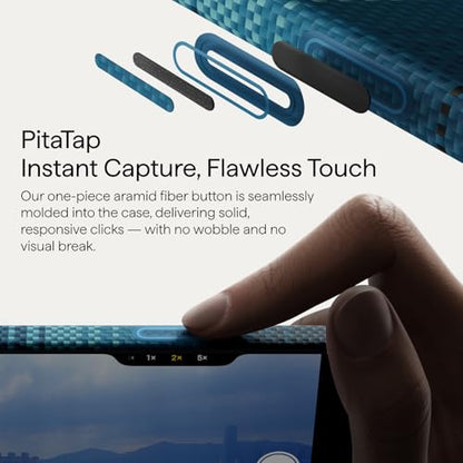 pitaka for iPhone 17 Pro Case 6.3" with Camera Control Button, Compatible with MagSafe, Ultra-Slim Case with Caseless Touch Feeling, 1500D Aramid Fiber Woven, Moonrise - color: Moonrise