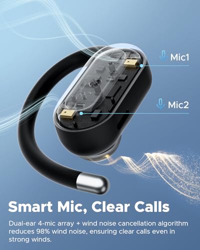 truefree DS1 Open-Ear Headphones, Bluetooth 6.0 Wireless Earbuds