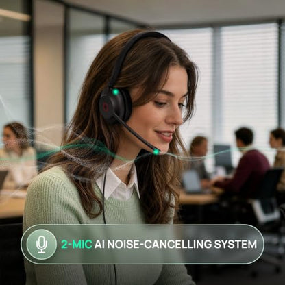 Yealink UH35 2nd Gen Wired Headset, USB-C/A,AI Noise Canceling Mic,HD Audio - color: UH35 2nd USB-C/A, size: Mono-Ear (Teams)