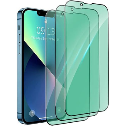 3 Pack Anti-Blue Light Screen Protector for iPhone 13 - size: iPhone 13