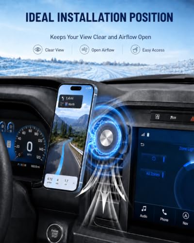 Magnetic Air Vent Phone Holder Compatible with Ford F150 2021-2026