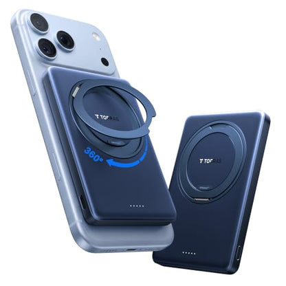 TORRAS Ostand 5000mAh iPhone 18 Pro Max Battery Pack with 360°Stand - color: Blue