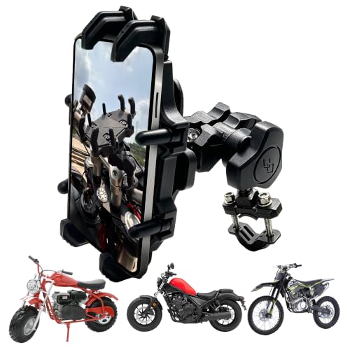 Motorcycle Phone Mount ATV 4 Wheeler Phone Holder Sturdy Hold Anti-theft