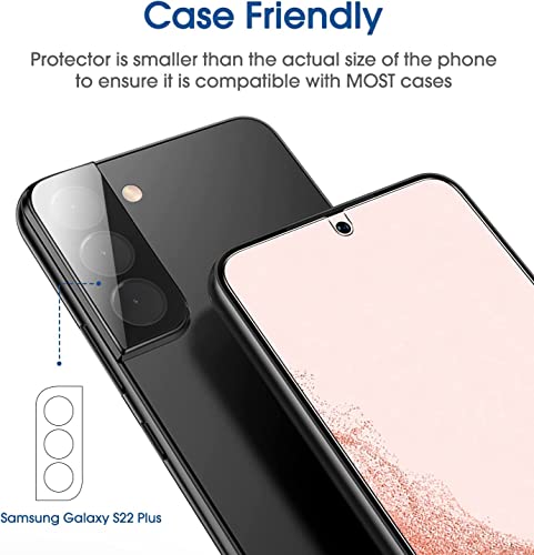 amFilm OneTouch for Samsung Galaxy S22+ Plus Screen Protector TemperedGlass - size: S22P-6.6"