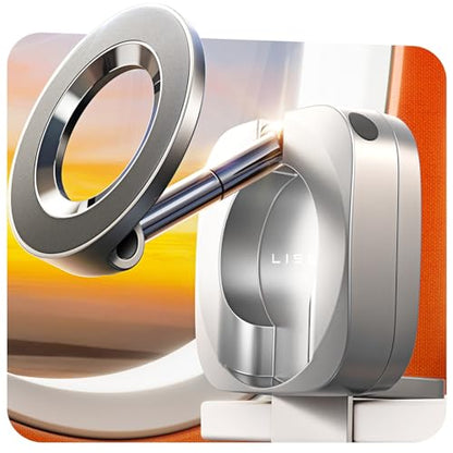 LISEN Airplane Travel Essentials Flying Airplane Phone Holder Magsafe - color: Silver
