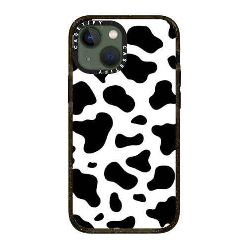 CASETiFY for iPhone 13 Mini Case - Impact Cow Print | Slim Fit | 6.6 ft. Drop Protection | COW PRINT | Black - color: COW PRINT, size: Iphone 13 Mini (5.4")