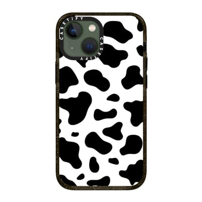 CASETiFY for iPhone 13 Mini Case - Impact Cow Print | Slim Fit | 6.6 ft. Drop Protection | COW PRINT | Black - color: COW PRINT, size: Iphone 13 Mini (5.4")