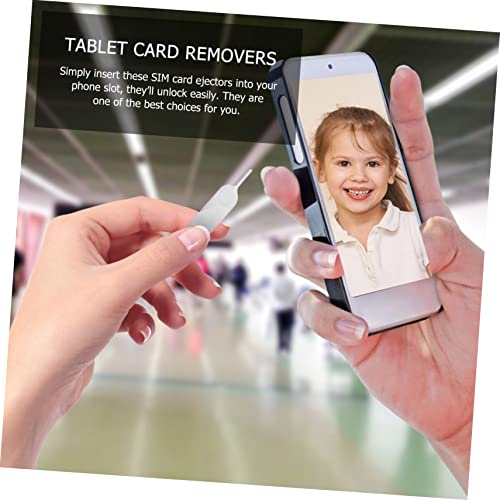 Housoutil 100 Pcs Creative Sim Openers Lightweight and Compact for Mobile Phone and Tablet Sim Removals Keychain Accessible