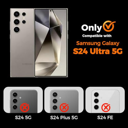 3-Pack PET Plastic Soft Film Back Protector for Galaxy S24 Ultra - size: Galaxy S24 Ultra Back Film